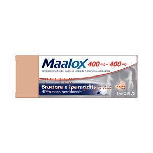 MAALOX 40CPR MAST 400MG 400MG